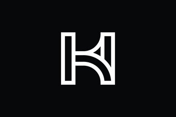 HK logo letter design on luxury background. KH logo monogram initials letter concept. HK icon logo design. KH elegant and Professional letter icon design on black background. K H HK KH