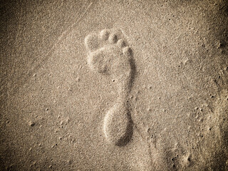 Fototapeta na wymiar footprint 01
