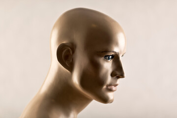 Portrait of an old mannequin