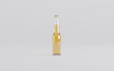 Beer Bottle Mockup 3D Illustration