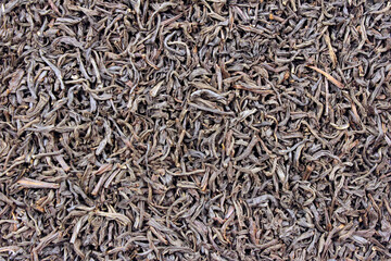 Dry black leaf tea for background