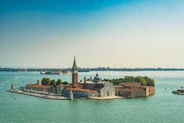 die kleine Insel San Giorgio Maggiore in der Lagunenstadt Venedig