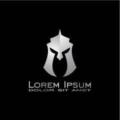 Modern minimalist logo design on black background