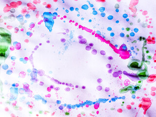 Light Picture. Messy Green Old. Artistic