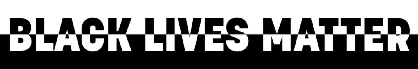 Black Lives Matter high contrast banner