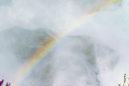 Misty Rainbow At Niagara Falls