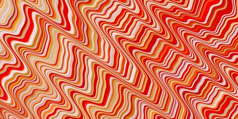 Light Orange vector texture with curves.