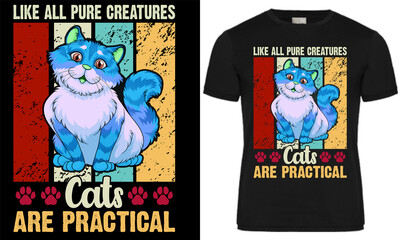 cat t shirt design