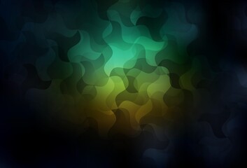 Dark Blue, Green vector abstract polygonal pattern.