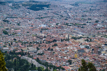Fototapeta na wymiar Bogota von oben