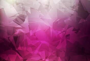 Dark Pink vector background with abstract polygonals.