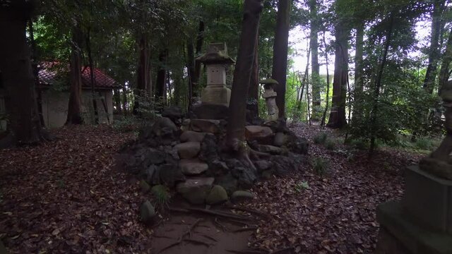 Small pagodas are very common in Buddhist temples in Japan.