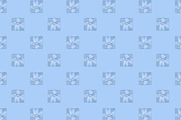 Obraz premium Seamless pattern for gifts.Background on the theme of the holiday and gifts.