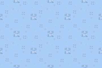 Seamless pattern for gifts.Background on the theme of the holiday and gifts.