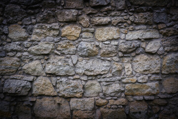 Image of ancient stone wall texture background.