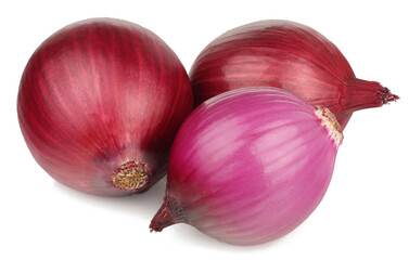 Onions in isolated on white background