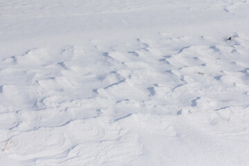 Fototapeta na wymiar Muster im Schnee