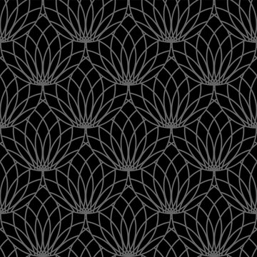 Seamless geometric floral pattern.