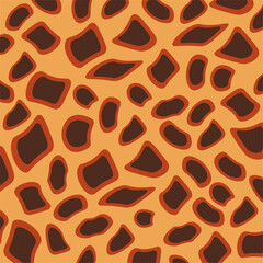 Vector illustration of a spotted background. In the style of leopard coloring.