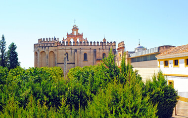 Fototapeta na wymiar Iglesia del Monasterio de San Isidoro del Campo en Santiponce cerca de Sevilla, Andalucía, España 