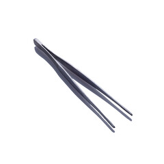 surgical tool tweezers anatomical isolate on white background
