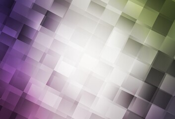 Light Pink, Green vector background with rectangles.