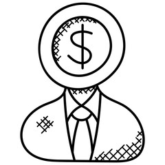 
A sack of money with arrows symbol of mutual funds or circulating funds
