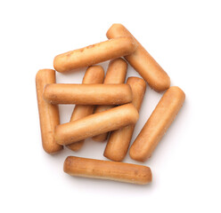 Top view of of bread sticks