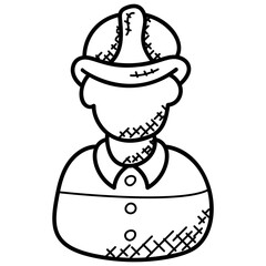 
Architect wearing hard hat on construction site
