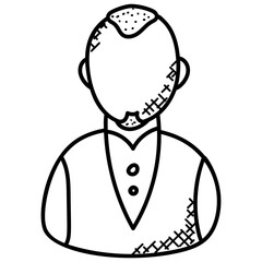 
A man with business attire 
