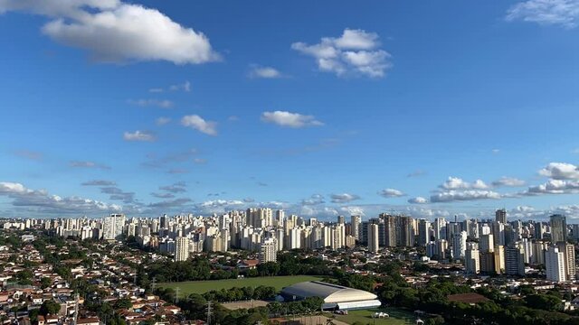 Time-lapse of the city of Sao Paulo, Brooklin district, Brazil. 