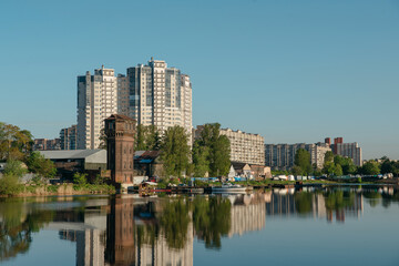 Fototapeta na wymiar ST. PETERSBURG, RUSSIA - 27 MAY 2020: Galernaya, harbor.