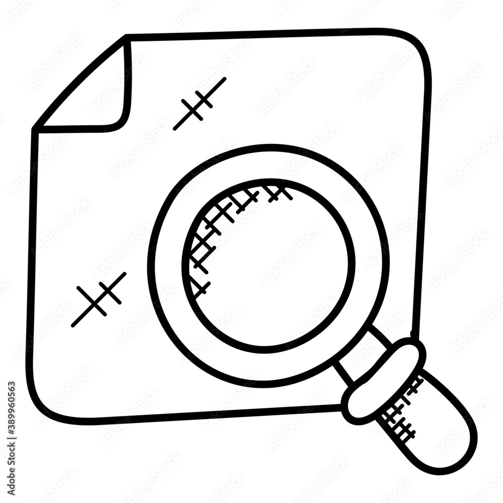 Poster magnifier colored icon design, search tool concept