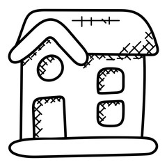 
Bar chart inside house, analysis of real estate business 
