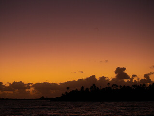 Sunset over the Clouds