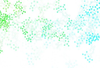 Fototapeta na wymiar Light Green vector backdrop with artificial intelligence data.