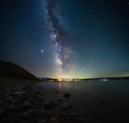 Milky Way over Bear Lake Utah