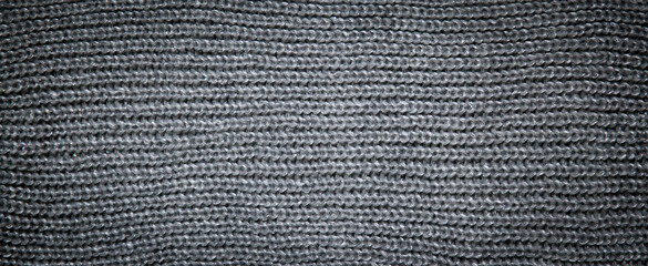 Gray wool knitted fabric.