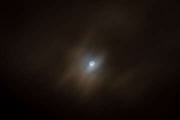 Moon and clouds