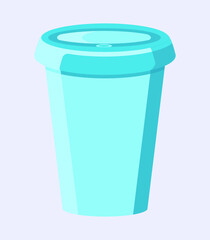 Fast food coffee cup to go vector illustration