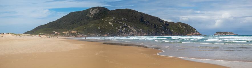 Panorâmica da Praia do Santinho,  Florianópolis, praia tropical, Santa Catarina, Brasil, florianopolis,  