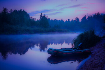 lake in the morning