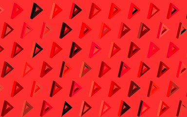 Dark Red vector texture with triangular style.