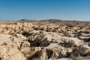 desert mountains landscape, it is a dry and arid land