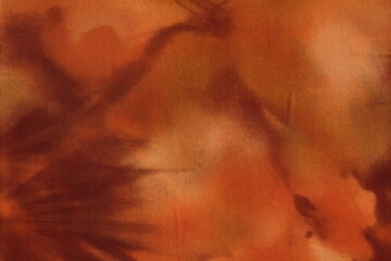 Beautiful fabric with colors of orange and terracotta colors. Abstract monochrome background.