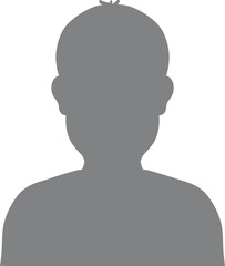 Hand drawn, modern, man avatar profile icon (or portrait icon). User flat avatar icon, sign, profile male symbol