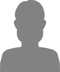 Hand drawn, modern, man avatar profile icon (or portrait icon). User flat avatar icon, sign, profile male symbol