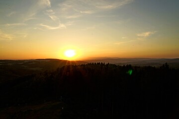 Obraz premium beautiful sunset in holiday