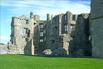 Ruins of the 5th century monastery, Roscommon Castle  in County Roscommon,, Ireland