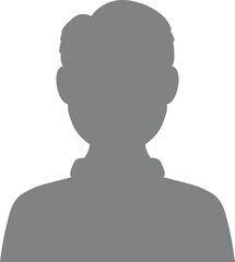 Hand drawn, modern, man avatar profile icon (or portrait icon). User flat avatar icon, sign, profile male symbol